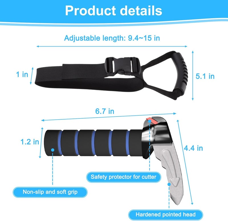 Shouken 3 in 1 Car Door Handle for Elderly-Car Handle Assist - Vehicle Support - Standing Mobility Aid Tool -Door Latch for Seniors - Image 2
